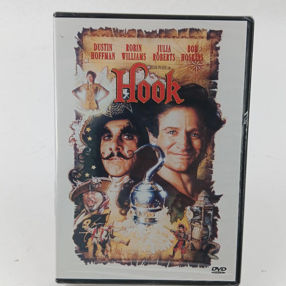 Hook DVD Widescreen Robin Williams Dustin Hoffman 1991 PG TriStar New Sealed